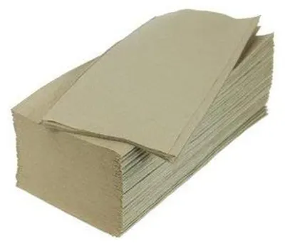 Image de Serviettes en papier Nature, format 25x23 cm, pliage ZZ, 5000 pièces