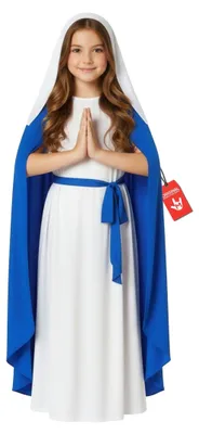 Productafbeelding van Kostuum van de Maagd Maria voor Kinderen, Maat S