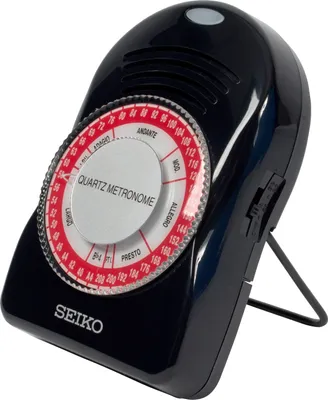 Produktbild von Seiko Metronom SQ-50V Quarz, Batteriebetrieben, Schwarz, 40-208 Schläge/Min