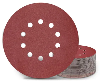 Produktbild von Schleifpapier 25 Stück P180 225mm Klett 10 Loch für Trockenbauschleifer