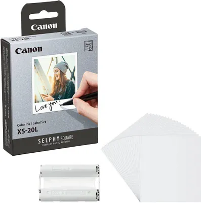 Image de Canon XS-20L - Couleur (cyan, magenta, jaune) - kit de ruban et papier - pour SELPHY Square QX10