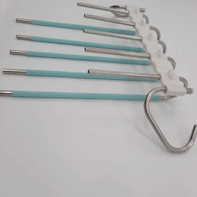 Produktbild von Devesanter Hosenbügel Garderoben Organizer Set mit 10 Clips platzsparend r
