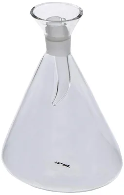 Ölflasche aus Glas/Edelstahl 500 ml, transparent/silber