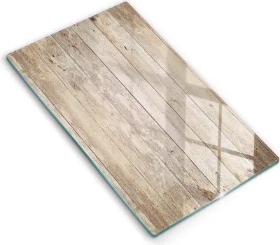 Produktbild von Abdeckung Glas - Küchenabdeckung - 30x52 cm - Abdeckplatte - Holzbretter