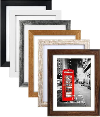 Immagine prodotto di Cornice 13x18 set di 6 cornici da parete e da tavolo in legno vari colori