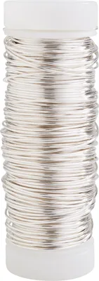 Produktbild von Kupferlackdraht, Silberfarben, Ø 0,50mm, 25m, 50g Spule