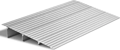 Obrázek produktu pro Nájezdová rampa pro invalidní vozík – rampa pro prahy dveří/obrubníky – hliníková slitina – nosnost 360 kg – rozměry 42,3 x 86,4 x 8,7 cm – pro invalidní vozík, skútr, chodítko, kolo, tříkolku