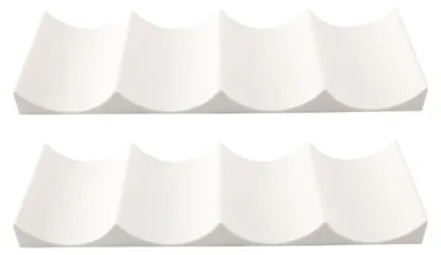 Flaschendepot 2er-Set stapelbarer Flaschenorganizer, weiß, 29,3x10 cm