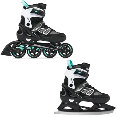 Immagine prodotto di pattini in linea 2in1 Raven Advance nero/menta 38-42 regolabile