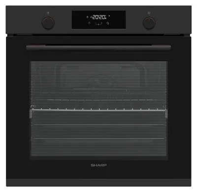 Produktbild von SHARP Einbaubackofen 71L Multifunktionsbackofen 8 Programme Umluft Schwarz K-71P28BNH-EU