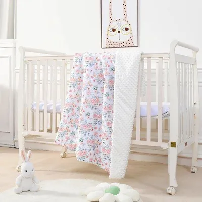 Produktbild von Famanu Babydecke aus -Baumwolle – 75 x 100 cm – Wendedecke in 10 Farben
