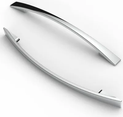 Zdjęcie produktu dla Chromowane uchwyty meblowe - uchwyty do szafek - 5 sztuk - rozstaw otworów 160 mm