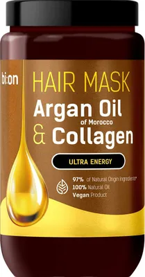 Image de Bio Naturell Masque capillaire à l'huile d'argan marocaine et au collagène, 946ml