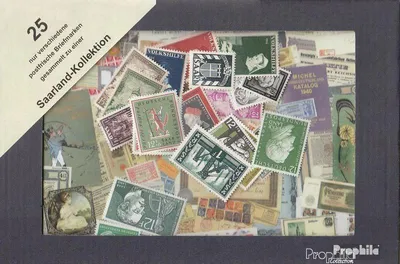 Produktbild von Briefmarken Saarland 25 verschiedene Marken postfrisch