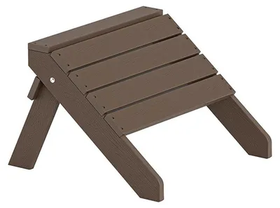 Produktbild von HOME DELUXE Hocker FAREA – Schwarz - Braun | Gartenmöbel Terrassenstuhl, Hocker