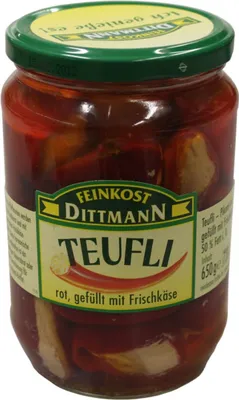 Zdjęcie produktu dla Dittmann Teufli czerwony z serkiem śmietankowym 380g