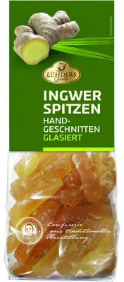 Produktbild von Lühders Ingwer-Spitzen glasiert 150g