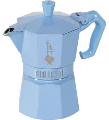 Image de Bialetti MOKA EXCLUSIVE 3 tasses bleu light