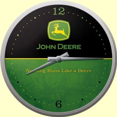 Immagine prodotto di Orologio da parete Nostalgic-Art logo John Deere Ø 31 cm na-51030