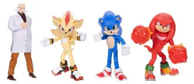 Produktbild von Jakks Pacific Sonic 3 Der Film Figur Serie 3 4 Zoll Zufälliger Versand Sortiert 13 Cm Kinder One Size