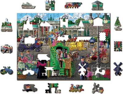 Produktbild von WOODEN CITY Holzpuzzle Pariser Platz in Berlin 2in1, 200 Teile ECO