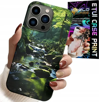 Immagine prodotto di Custodia Per Iphone 15 Pro Max - Foresta Fiume Ruscello Vista Natura