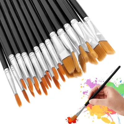 Imagen del producto de Set de 100 pinceles de acrílico para artistas y principiantes