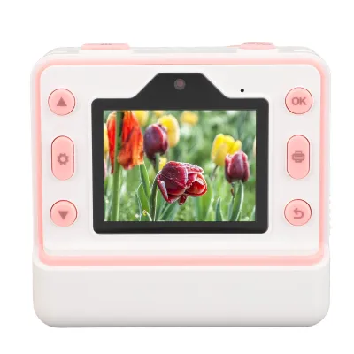 Zdjęcie produktu dla Kamera do druku, kamera z podwójnym obiektywem, 2,4-calowa kamera do druku, kamera do druku zdjęć, kamera fotograficzna, kamera do druku w wysokiej rozdzielczości