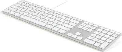 Produktbild von Matias FK318S-DE, Volle Größe (100%), Kabelgebunden, USB, QWERTZ, Silber