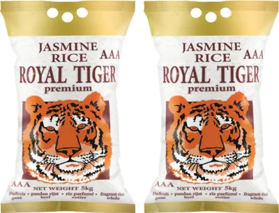 Produktbild von Royal Tiger Jasminreis Duftreis, 2x 5kg Beutel, Jasmin-Reis aus Thailand