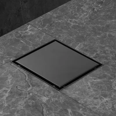 Immagine prodotto di Scarico quadrato per doccia, 20x20 cm, con sistema anti-odore e filtro per capelli