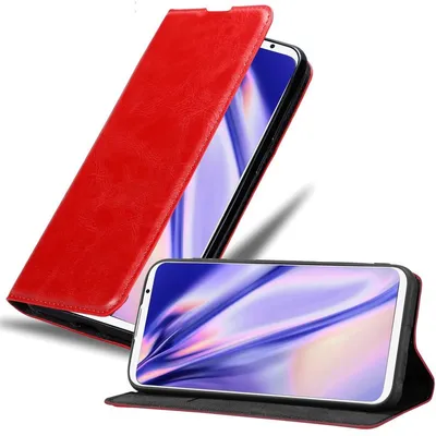 Immagine prodotto di Cadorabo custodia per MEIZU 16TH custodia protettiva in rosso custodia per cellulare cover chiusura magnetica