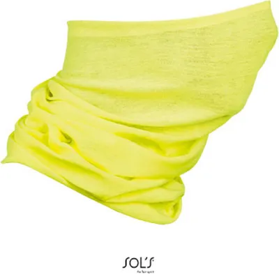 Produktbild von SOLs 03094 | Multifunctional Neck Warmer Bolt - Farbe: Neon Yellow - Größe: 25 x 50 cm