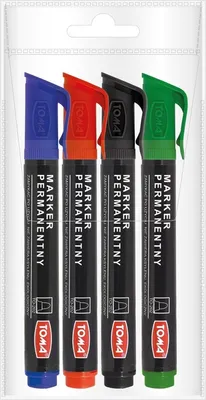 Zdjęcie produktu dla Marker permanentny 4 kolory