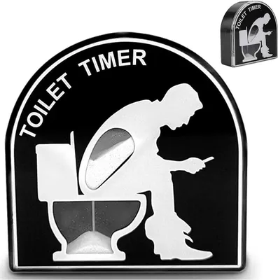 Produktbild von Toilettimer Sanduhr 5 Minuten, Kunststoff, für Kinder und Bad
