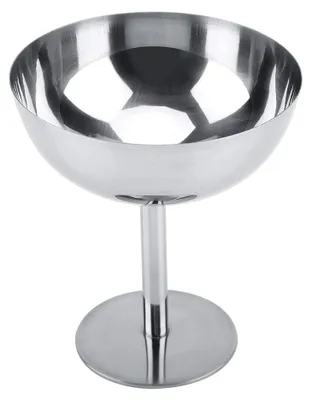 Edelstahl Eisbecher, hoch, 11,5 cm, spülmaschinengeeignet