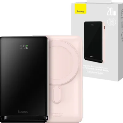 Obrázok produktu pre Baseus 6932172614621, 10000 mAh, Bezdrôtové nabíjanie, 3,85 V, 20 W, Ružová