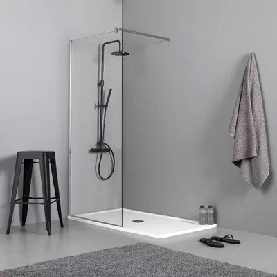 Produktbild von Begehbare Dusche 90 cm für Duschwanne oder bodengleich | Walk in
