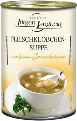 Produktbild von Jürgen Langbein Fleischklößchen-Suppe, 400ml