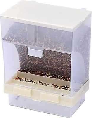 Produktbild von Automatischer Futterspender für Vögel, futterspender wellensittich, nymphensittich futterspender, für Wellensittiche, Kanarienvögel, Nymphensittiche, Finken, Sittiche, Samen, Haken