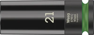 Produktbild von Wera 8790 C, Steckschlüsselbuchse, Schwarz, 1 Kopf/Köpfe, Metrisch, 21 mm, 85 mm