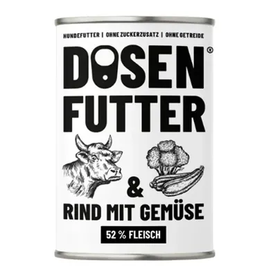 Produktbild von Schnauze & Co. Dosenfutter Rind mit Gemüse 6 x 800g