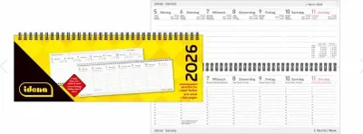 Produktbild von Idena Tischquerkalender 2026 1 Woche/2 Seite
