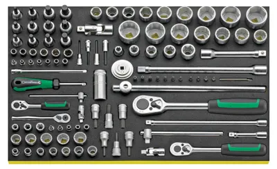 Zdjęcie produktu dla STAHLWILLE 96830192, Zestaw nasadek, 108 głowic(e), 350 mm, 530 mm, 7,77 kg