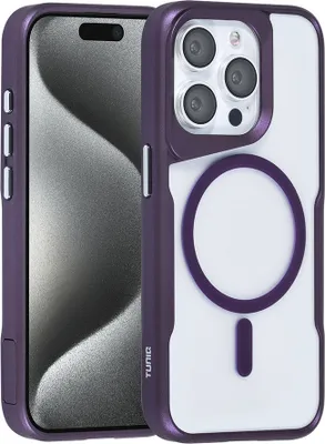 Produktbild von TUNIQ iPhone 15 Pro Back cover case - Magsafe silicone - Purple
