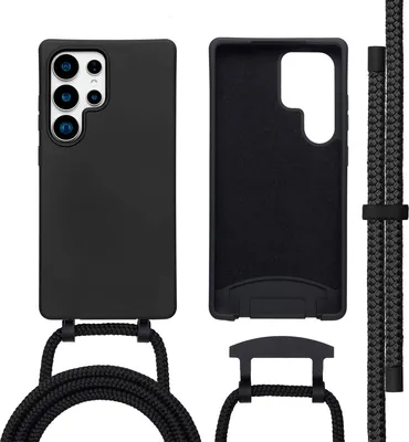 Zdjęcie produktu dla imoshion Kolorowa tylna obudowa z odpinanym paskiem z MagSafe do Samsung Galaxy S25 Ultra – czarna