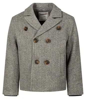 Image de Minoti - Manteau pour garçon, double boutonnage MN741 (9-12 mois (bébé)) (gris)