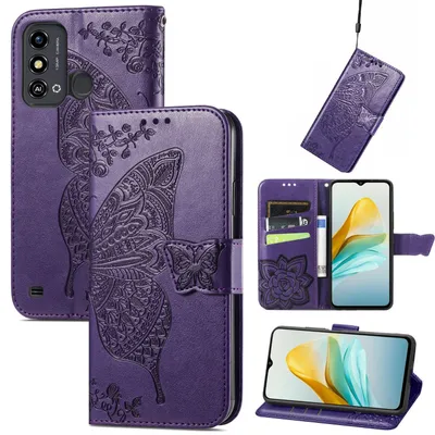 Produktbild von Für ZTE Blade A53 Kunst-Leder Handy Book Cover Tasche Motiv 6 Hülle Etui Schutz