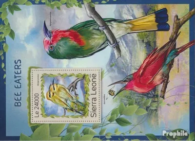 Produktbild von Briefmarken Sierra Leone 2016 Mi Block 1125 (kompl. Ausg.) postfrisch Bienenfresser