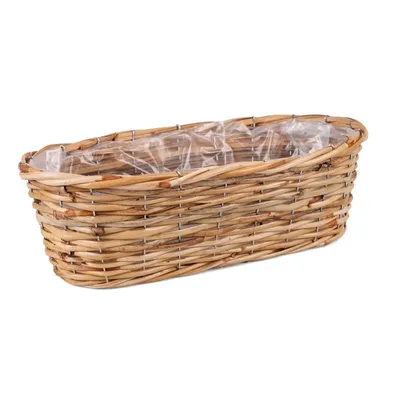 Produktbild von Rattan-Blumenkasten 42 cm für Balkonblumen